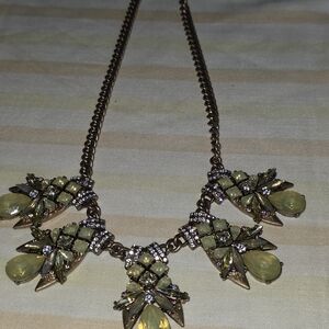 Spring Street Gold and Yellow Floral Necklace